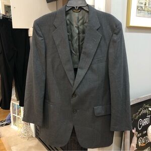 VINTAGE Hunter Haig Charcoal Sport Coat Business Professional Blazer Jacket